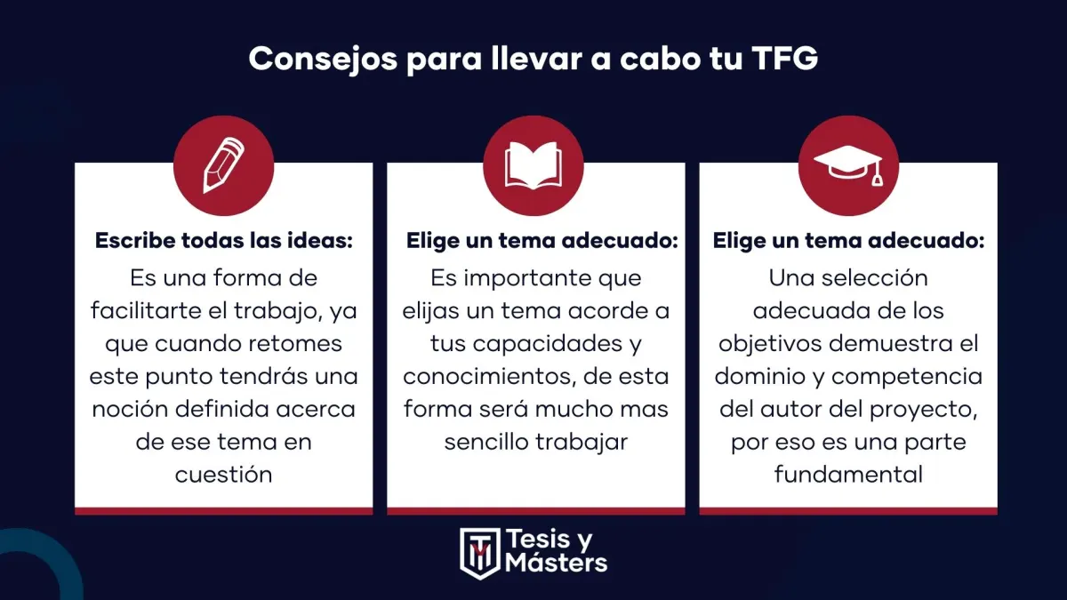 consejos para hacer el TFG