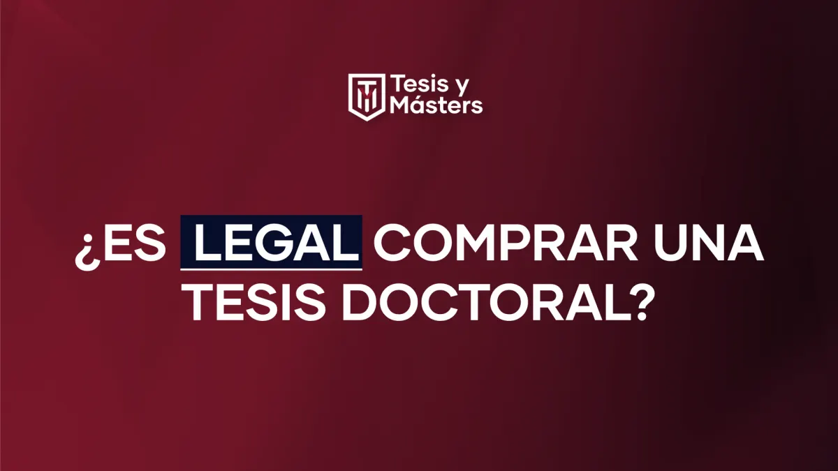 es legal comprar una tesis doctoral