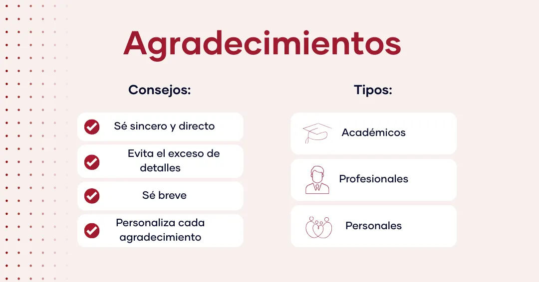 Mejores consejos y tipos de Agradecimientos en un trabajo académico