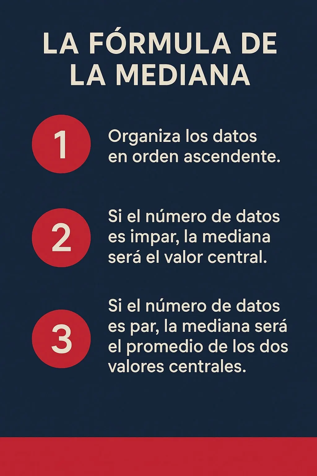 Cómo calcular la fórmula de la mediana