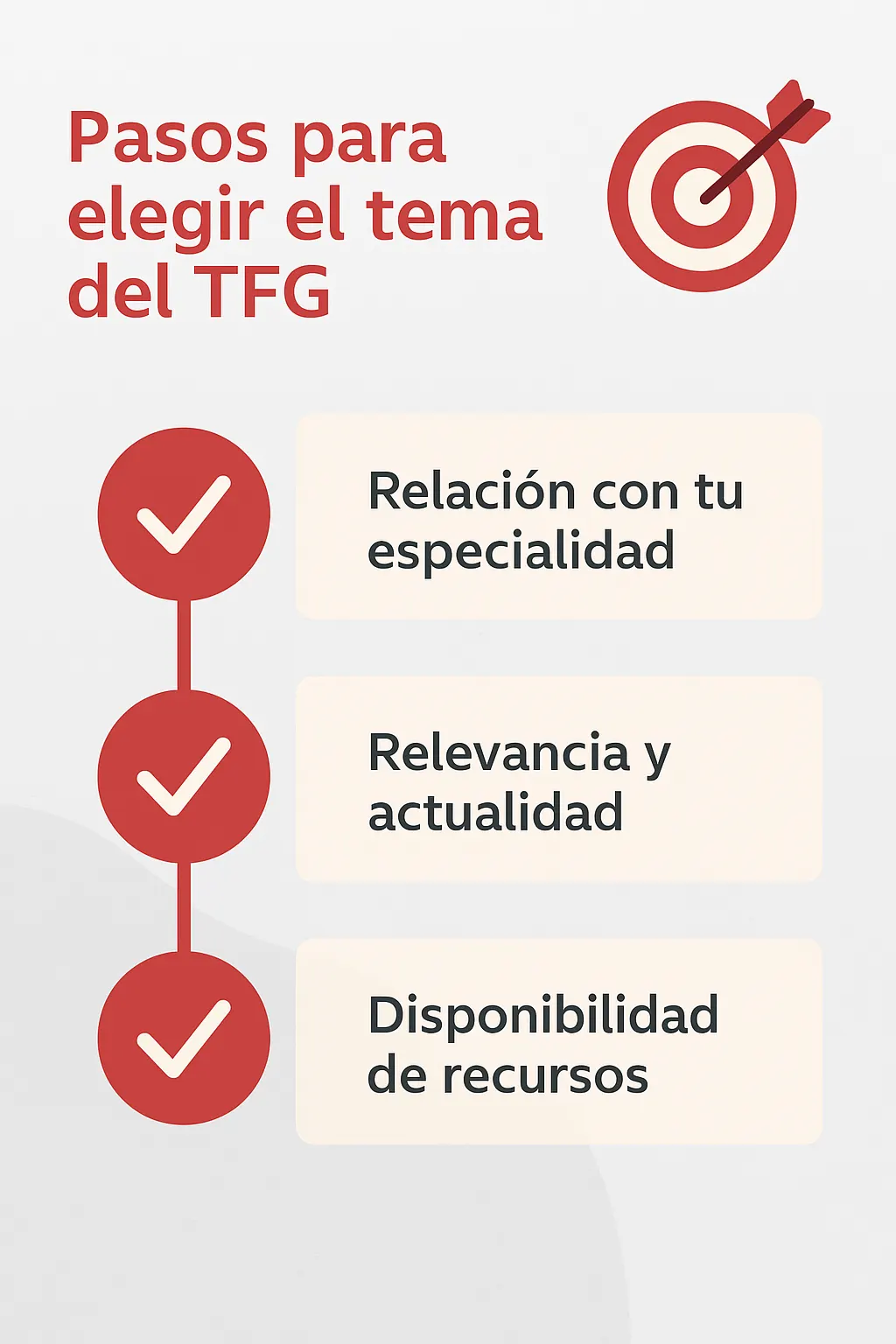 Pasos para elegir tema de tu TFG