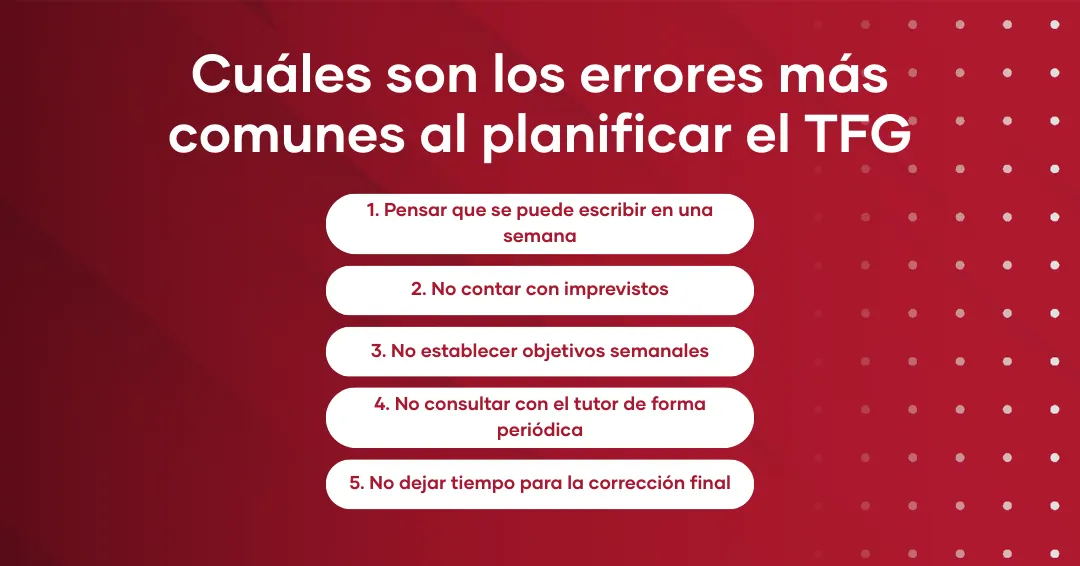Cómo organizar el tiempo para el TFG