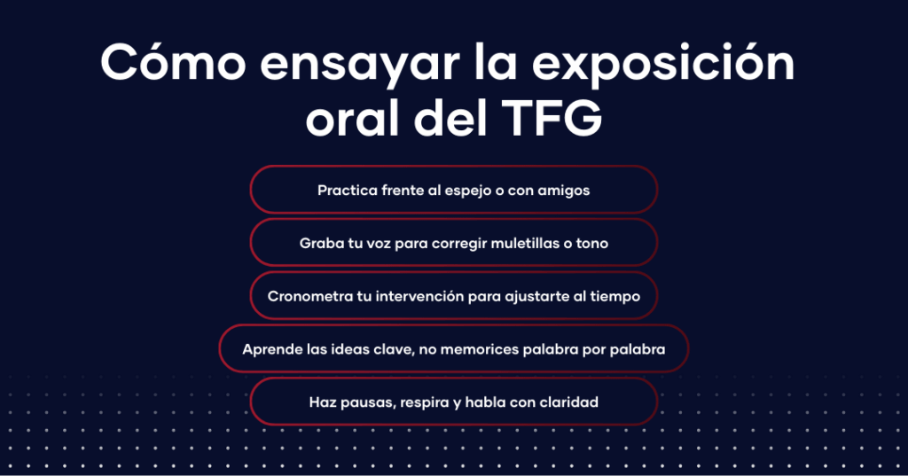 ¿Cómo hacer la presentación del TFG?